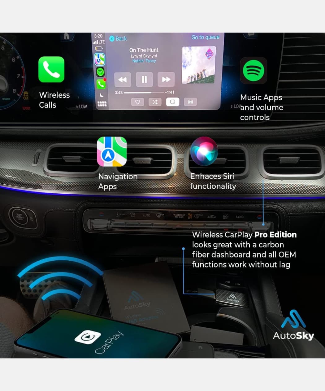 Wireless Carplay Adapter – AutoSky – Carplay Hacks Store
